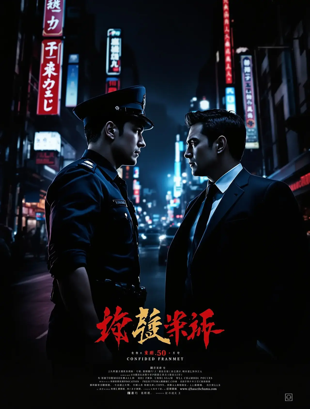 暗巷追凶短剧封面，悬疑题材，共42集