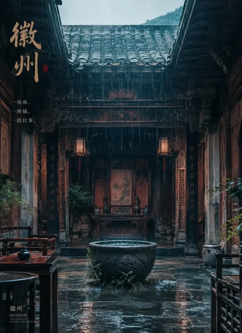 短剧《老屋的天井》封面 - 徽州往事徽州古韵短剧