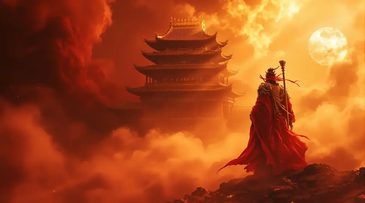 山海有灵 · 黄豆短剧 山海有灵短剧场景背景图,玄幻题材