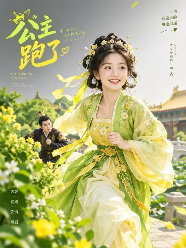 王妃她又跑路了短剧封面，甜宠题材，共58集
