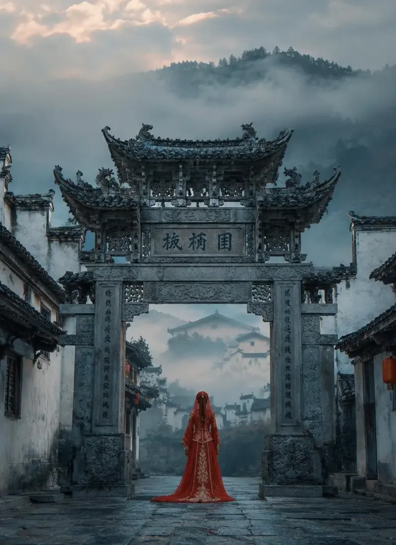 短剧《牌坊下的新娘》封面 - 徽州往事徽州古韵短剧